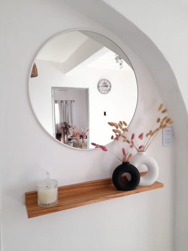 Vasa Round Circular Mirror 60cm PVC Frame Eco Shipping 5