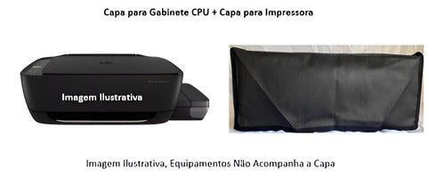 Kit 2 Capas 1. Gabinete Cpu 1. Impressora Resistente Em Tnt. 4