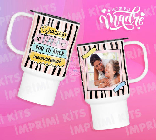 Sublimation Templates Mother's Day Thermal Mugs Photo Frame #4 9