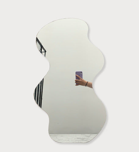 Decorative Irregular Zigzag Mirror 100x60 cm 0