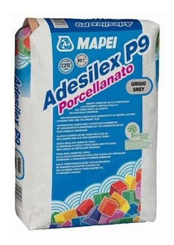 Pegamento Para Porcelanato Adesilex P9 Mapei 25kg Delosplac 0