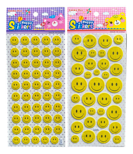 MOMO 11 Stickers Puffy Con Relieve De Smiles X 20 Planchas 0