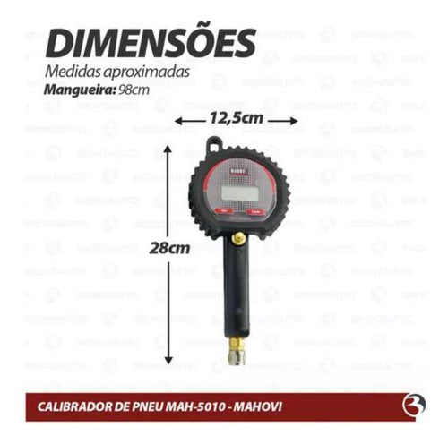 Calibrador Mecanico De Pneus - Mahovi 7