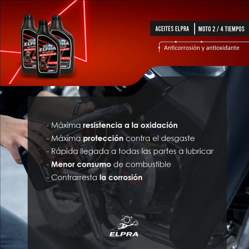 Elpra Semi-Synthetic 10W40 4T Motor Oil 6