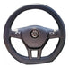 Fiemo Fundas Black Eco-Leather Steering Wheel Cover 38cm for Ford Ecosport 2