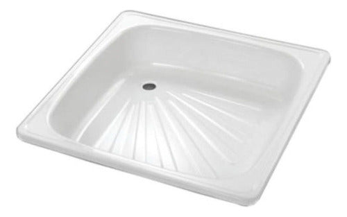 L&L Receptaculo De Acero Esmaltado 80x80 Cms Con Antideliszante 0