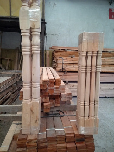 Maderafed Tornado Column 3x3x1m Eucalyptus for Stairs 6