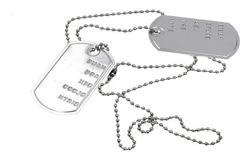 Colores Dog Tag Military Collar Chain Costume Halloween 0