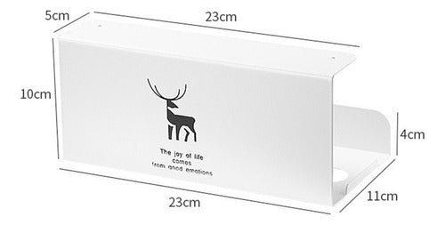 Armário Moderno Rack De Papel Decorativo Veado Branco 1