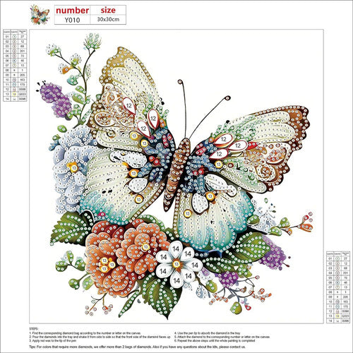 MKJSUA Diamond Painting Diamante Cristal-especial Parcial 30x30cms 6