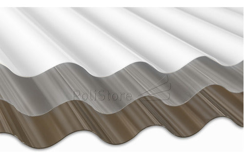 Corrugated UV Filtered Polycarbonate Sheet 1.0mm X 2.50mts - POLISTORE 0