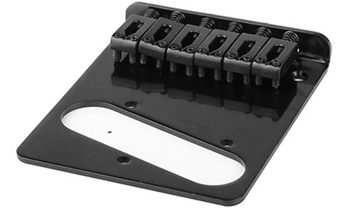 Ponte Para Guitarra Telecaster Com Carrinhos Preto. 1