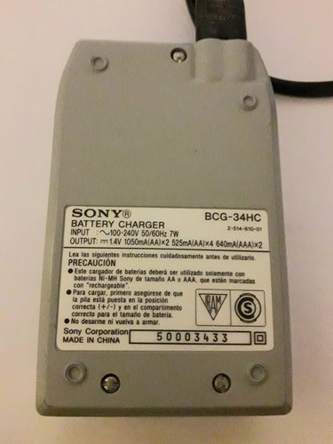 Cargador De Pilas Sony Bcg-34hc 1