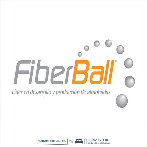 Fiberball Almohada Julie Gray 70x40 Cm Fibra Siliconada Ultra Soft 7