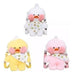 Lalafanfan Plush Duck Purse in White, Pink, and Yellow 0