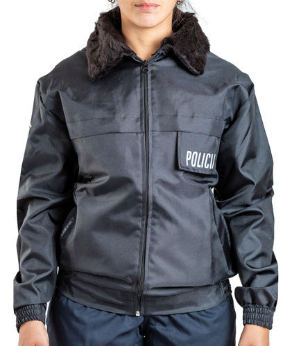 Premium Detachable Collar Police Windbreaker Jacket by Rerda 1