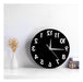 The Geeky Days Reverse Wall Clock 12 Inches Unusual Numbers 1