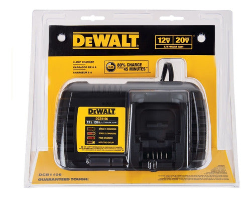 DeWalt DCB1106 12V & 20V 6Amp Rapid Battery Charger 4