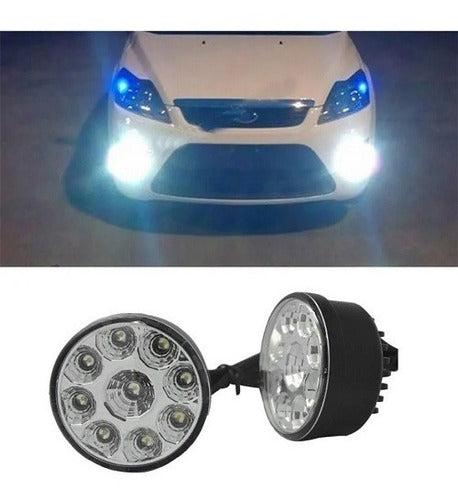 Par Faro X2 Led 9 Led Faro Aux Led Auto,moto,utv,4x4 4