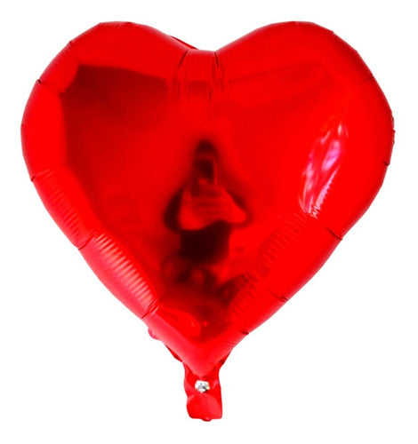 Globo Fun Pack of 5 Red Heart Balloons 0