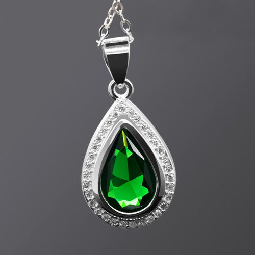 Ct 2,2 Peridot Verde De La Piedra Preciosa 925 Plata Esterli 1