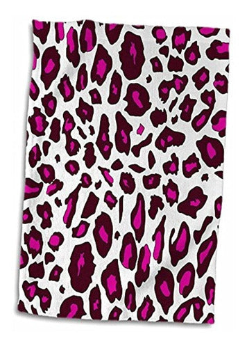 3drose Hot Pink Snow Leopard Printwhite Girly Cheetah Spotsp 0