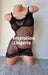 Temptation Lingerie Sexy Net Dress With Lace Trim - Women's Lingerie 1