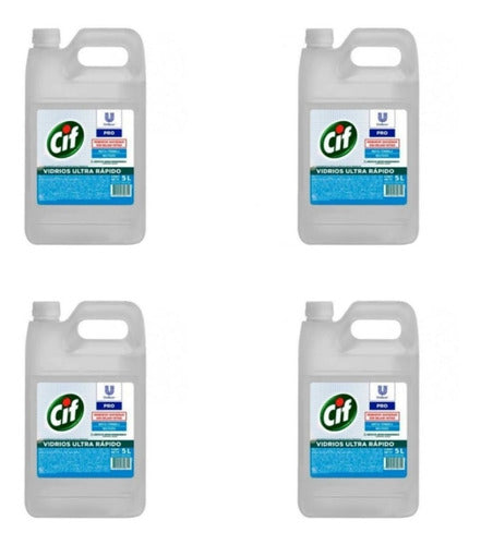 CIF Glass and Multipurpose Cleaner 5L Original Unilever Pack of 4 0