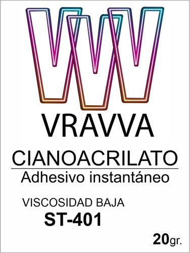 Cianoacrilato Adhesivo Instantáneo St-401 Visc/baja 20gr X3u 3