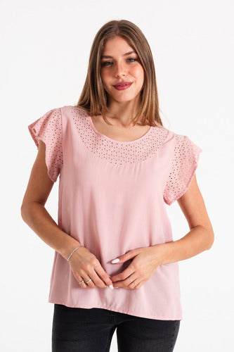 ARmoda Blusa De Broderi Angel 0