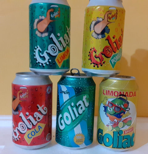 Lote 5 Latas Diferentes ** Goliat ** Vacias,  Año 2001 0