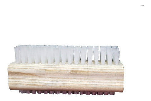 Coronet Double-Sided Wooden Manicure Brush 0