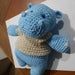 Handmade Crochet Amigurumi Hippo Toy 20cm - Fefa Brand 1