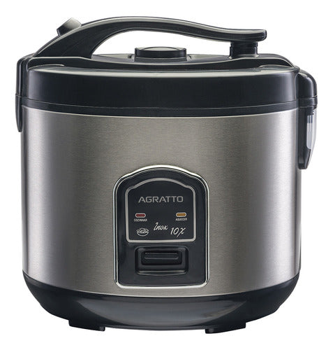 Panela Elétrica De Arroz Inox 10 Xícaras 700w Arrozeira 127v 0