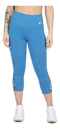 Lotto Speed Evo 3/4 Leggings in Blue and Light Blue 0
