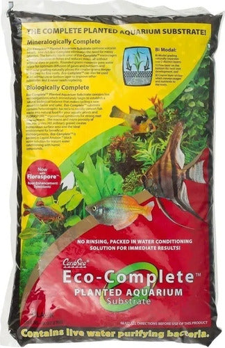 CaribSea Eco Complete Black 9.072kg Bacteria Substrates 0