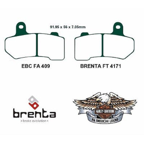 BRENTA Pastilla Freno Harley Davidson V Rod Brenta 05 17 FT4171 Ryd 3