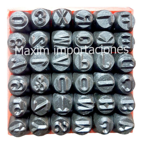 Letras Y Numeros 4mm - Set 36 Pcs. - Davidson 1