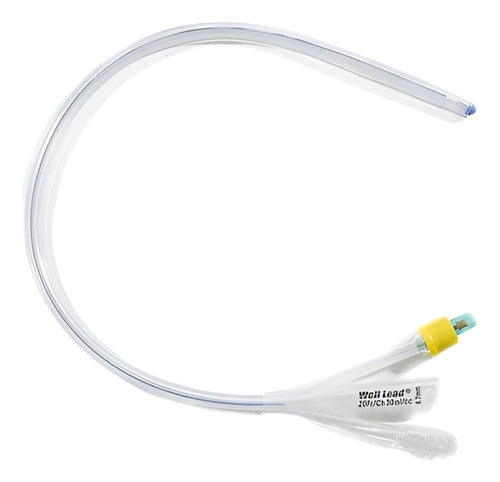 Wellead Foley Catheter 3 Way 100% Silicone Sterilized - Single Unit 5