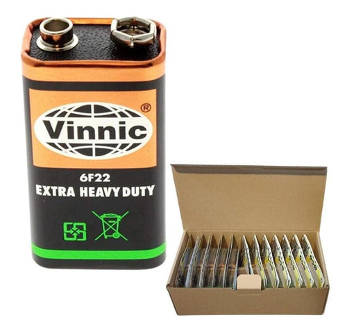 Vinnic 25 Carbon 9V Batteries for Low Consumption 0