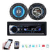 Radio Para Auto + Parlantes Bluetooth Control Sd Microfono 0