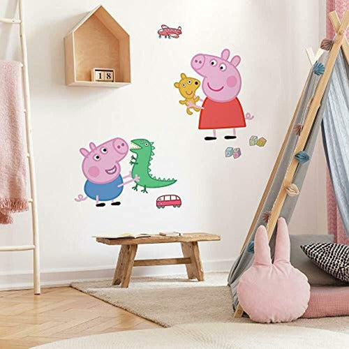 RoomMates RMK3185GM Peppa The Pig George Playtime Peel And Stick 1