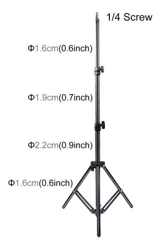 Puluz Combo Mini Table Support + 1.1 Mts Tripod for Cell Phone Camera 2