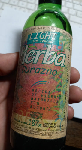 Botellita Antigua Herba Durazno Light Llena 187c3 1