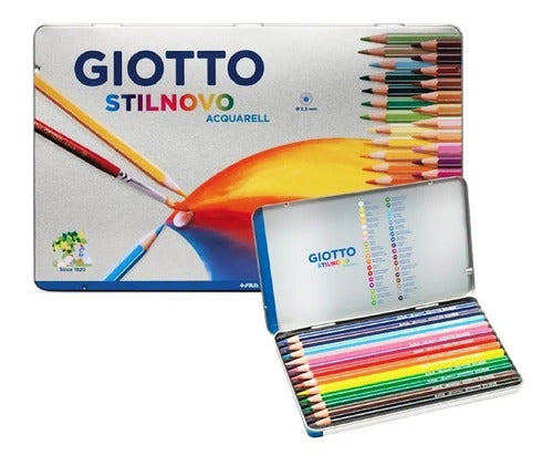 Lapices Pinturitas Giotto Stilnovo X 12 Acuarelables Lata 0