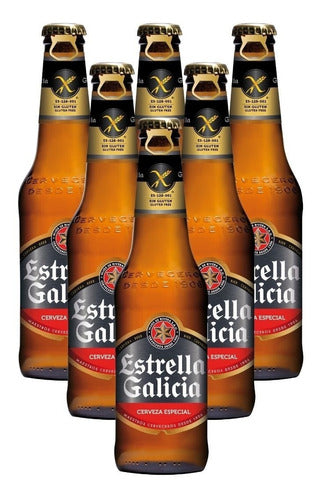 Estrella De Galicia Gluten-Free Beer 330 ml x 6 Units 0