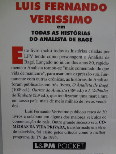 3 Livros Luis Fernando Veríssimo Ed Mort  A Mãe Do Freud + 1 4