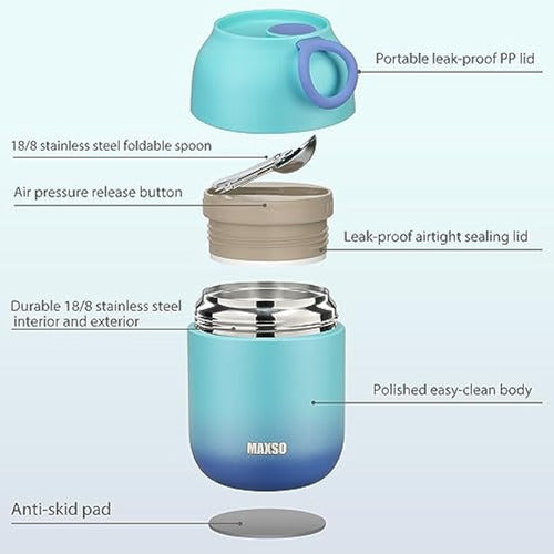 Maxso Termo De Sopa Para Comida Caliente, 1