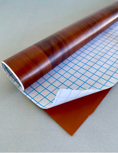 Self-Adhesive Wood Grain Contact Paper Roll 0.45x10m PVC 22