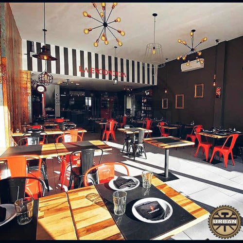 URBAN MUEBLES Base Hierro Pata Central Mesa De Bar 5